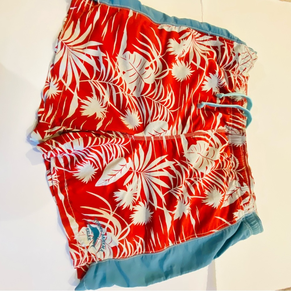 Tommy Bahama Red and Blue Men's Swim Shorts